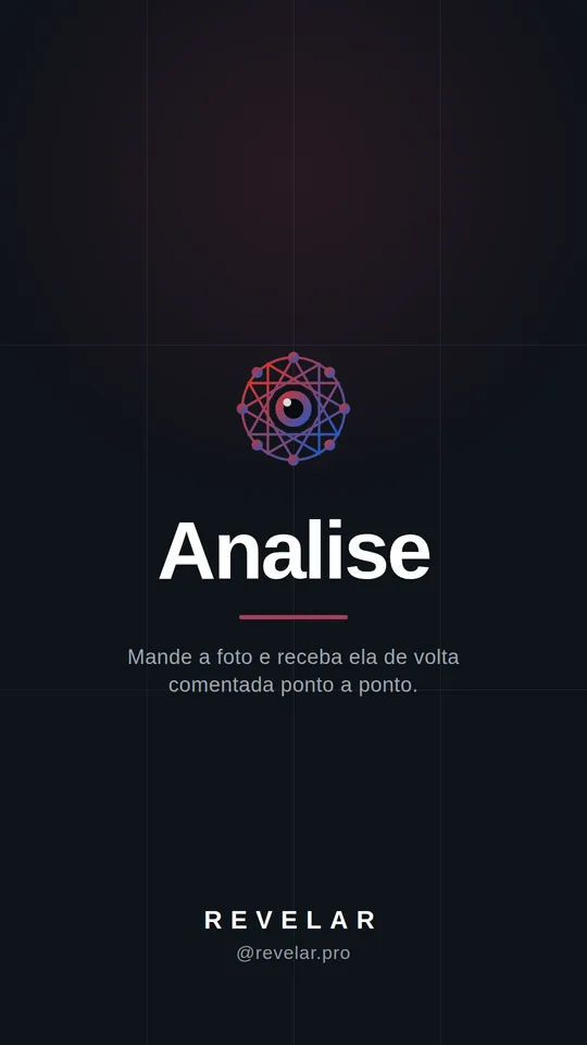 Analise — Mande a foto e receba ela de volta comentada ponto a ponto.